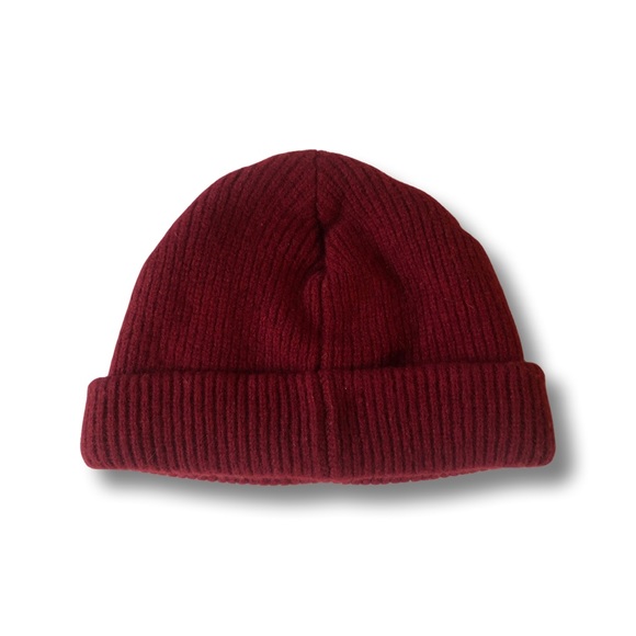 ❌sold❌Madewell $40 MSRP Wool Cozy-Knit Beanie Burgundy / Red #07792 SUPER WARM - Picture 2 of 8
